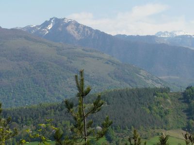 Les Pyrénées depuis la Foret de St Pée d'Oloron